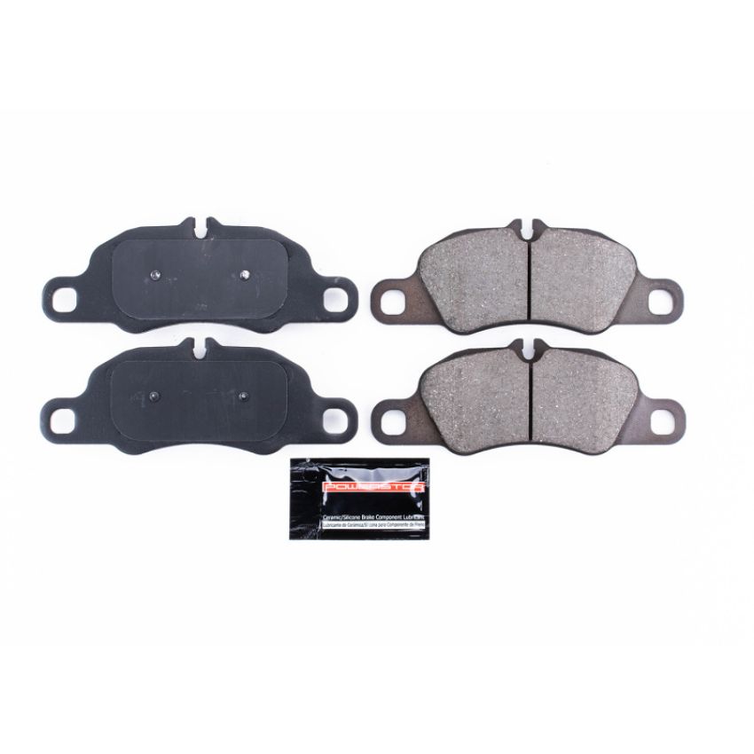 PowerStop Z23-1389 PowerStop - Z23 Daily Driver Carbon-Fiber Ceramic Brake Pads with Hardware Kit