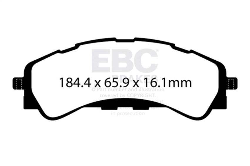 EBC Brakes DP63107 6000 Series Greenstuff Truck/SUV Brakes Disc Pads
