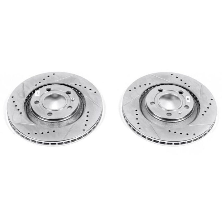 PowerStop EBR1014XPR PowerStop Evolution Performance Drilled, Slotted & Plated Brake Rotor Pair