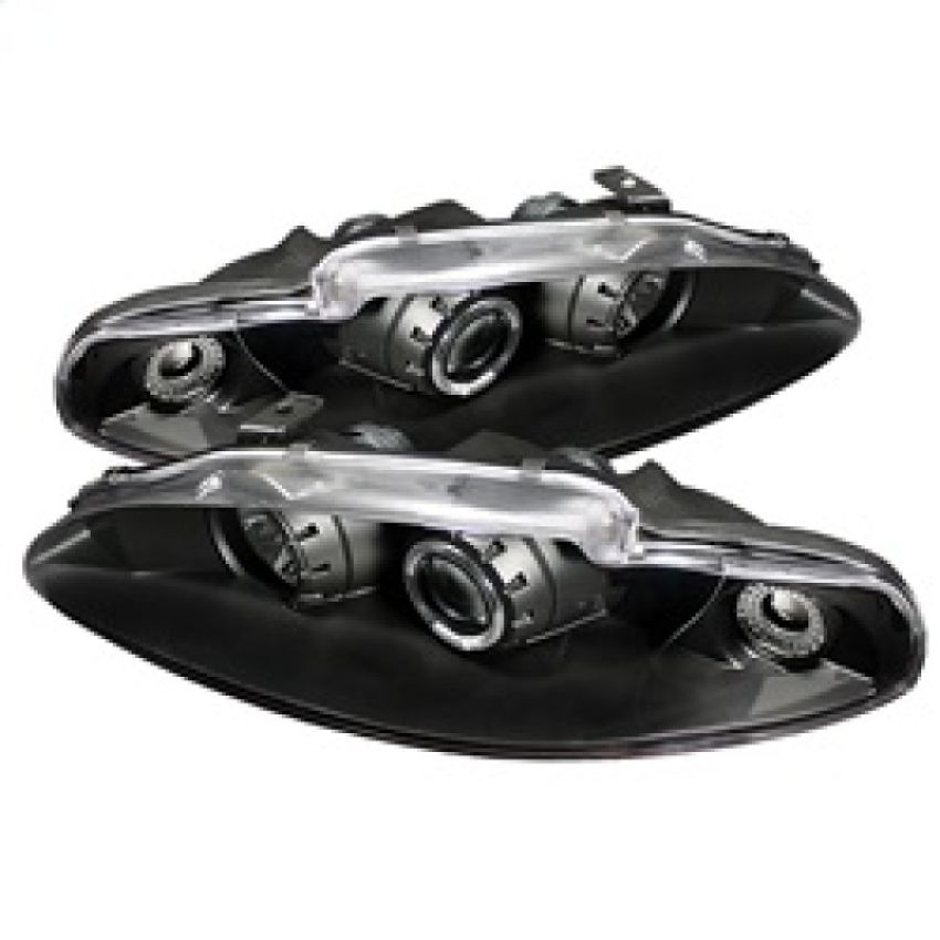 SPYDER 5011428 Projector Headlights - LED Halo - Black
