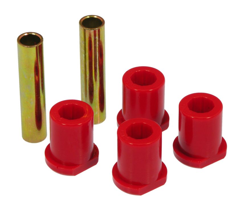 Prothane 6-811 80-97 Ford Truck 2/4wd (w/ Molded Shackles) Rear Frame Shackle Bushings - Red