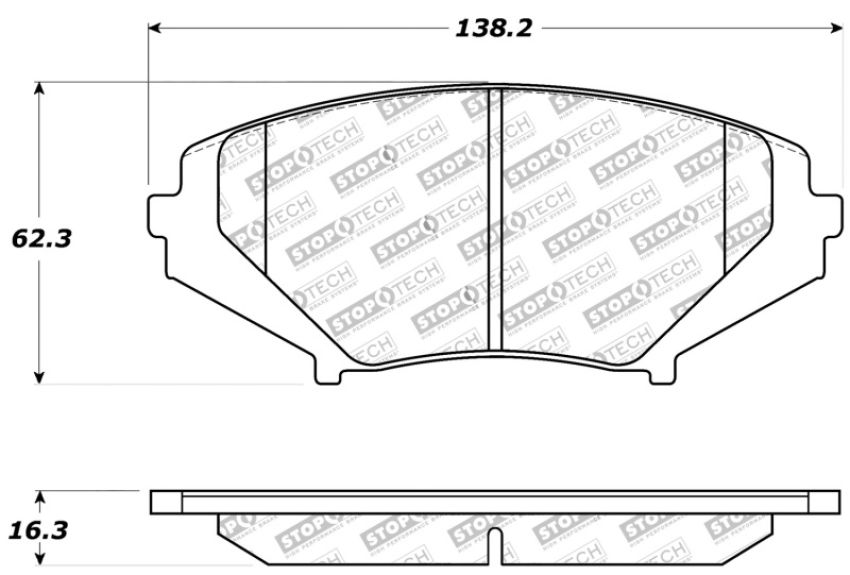 Stoptech 309.10090 Performance 04-07 RX-8 Front Pads