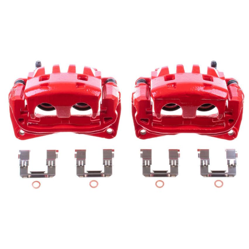 PowerStop S2682B Red Powder Coated Calipers