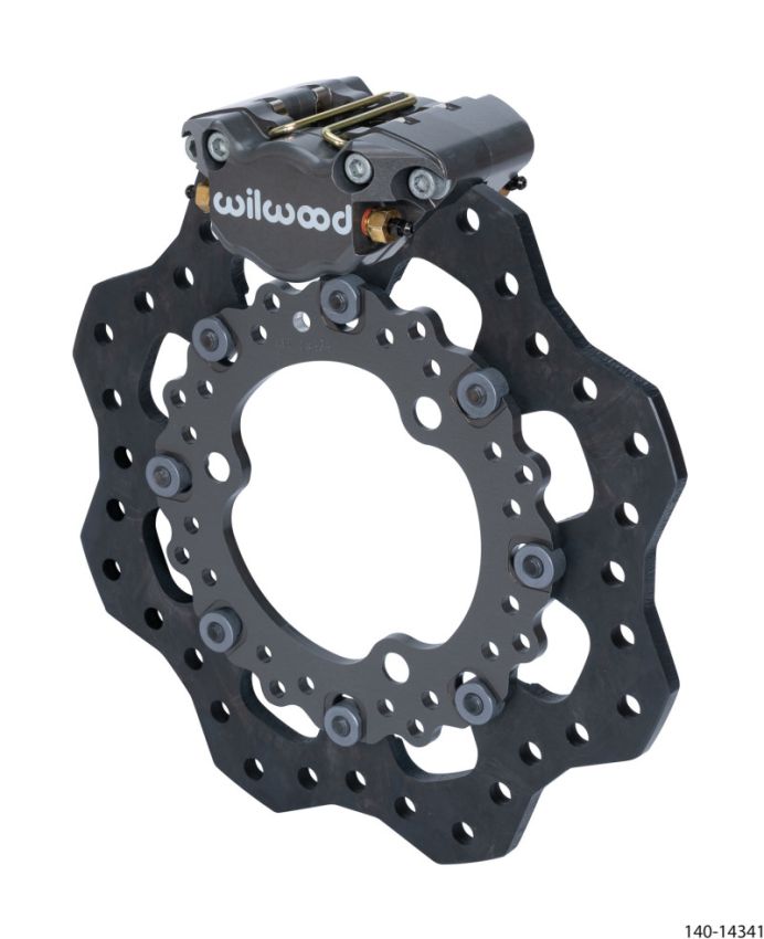 Wilwood 140-14341 Dynapro Single Front Kit 11.75in Dirt Modified 11.75in Scalloped Steel Rotor