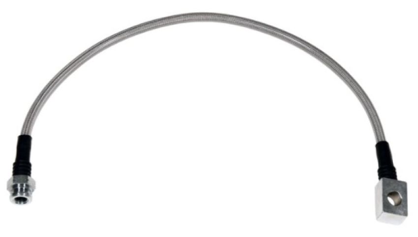 Wilwood 220-8215 18.75in OAL Flexline -3 Hose to M10 by 1.00 to 12 Deg. Banjo Bubble Fl.