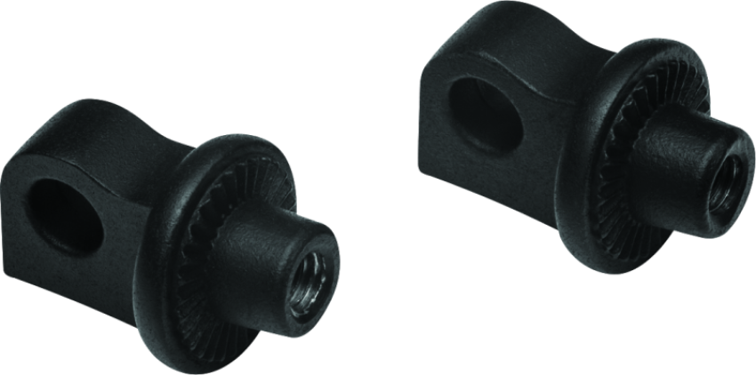 Kuryakyn 6775 Adjustable Stop Splined Peg Adapter Black