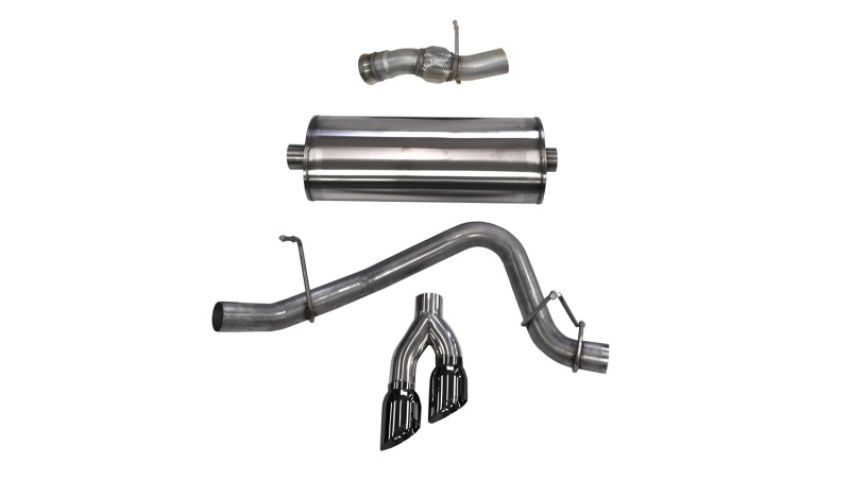 CORSA Performance 14826BLK Corsa 2015-2020 GMC Yukon Denali 6.2L V8 Single Side Exit Cat-Back Exhaust w/ Polished Black Tips