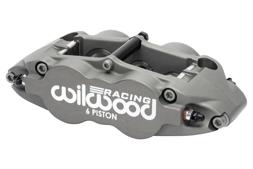 Wilwood 120-17508 Caliper Forged Narrow Superlite 6R L/H 1.62in/1.12in/1.12in Pistons .38in Rotor - Anodized
