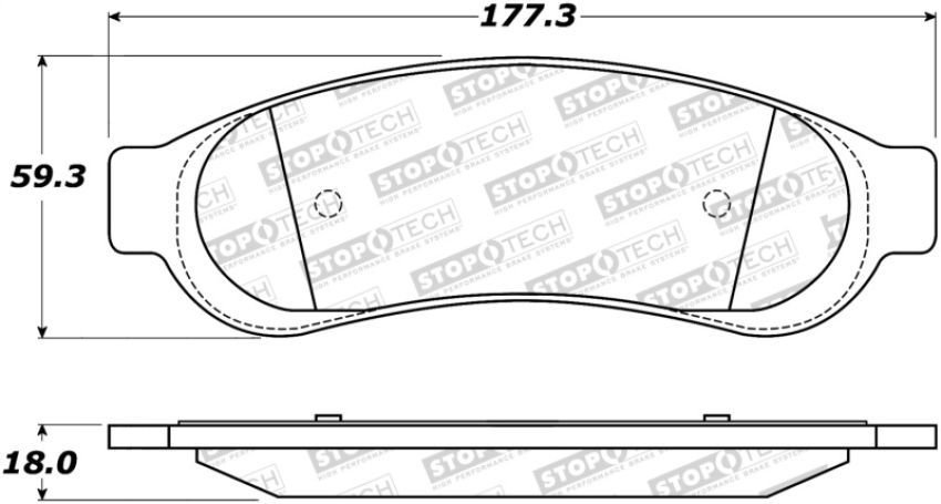 Stoptech 305.10670 Street Select Brake Pads