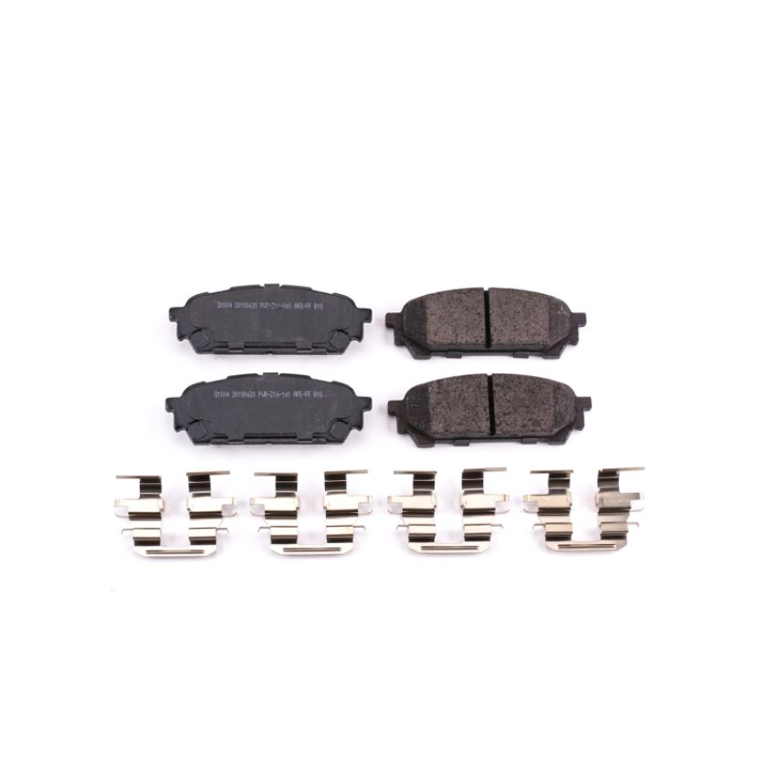 PowerStop 17-1004 PowerStop - Z17 Low-Dust Ceramic Brake Pads with Hardware
