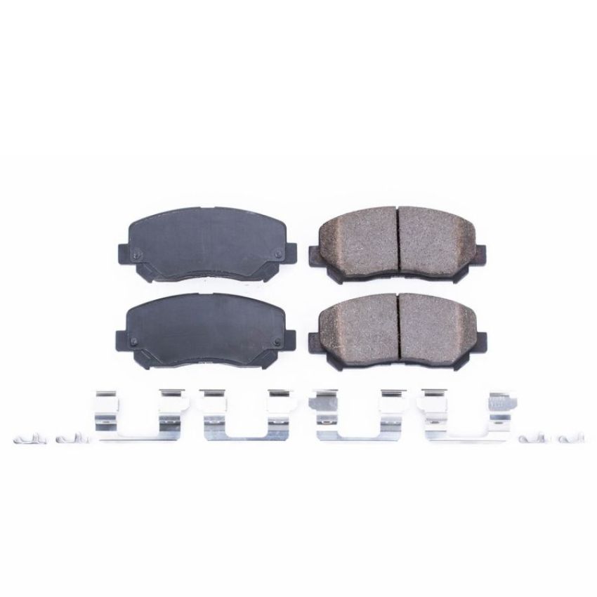PowerStop 17-1640A PowerStop - Z17 Low-Dust Ceramic Brake Pads with Hardware