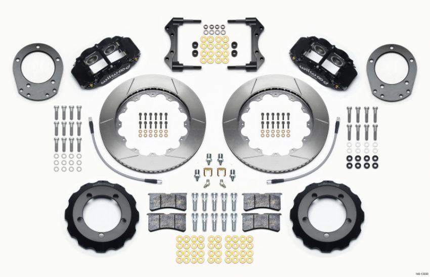 Wilwood 140-13330 Narrow Superlite 4R Front Hat Kit 14.00in 76-77 Ford Bronco Dana 44 w/Lines