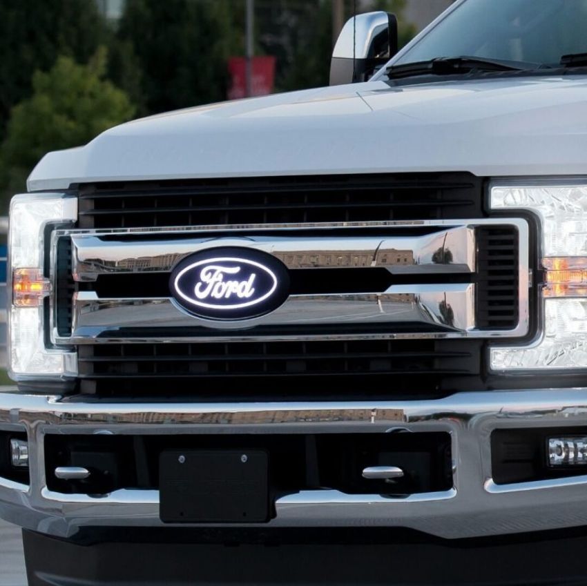 Putco 92801 17-19 Ford SuperDuty Front Luminix Ford LED Emblem - w/ Camera CutOut
