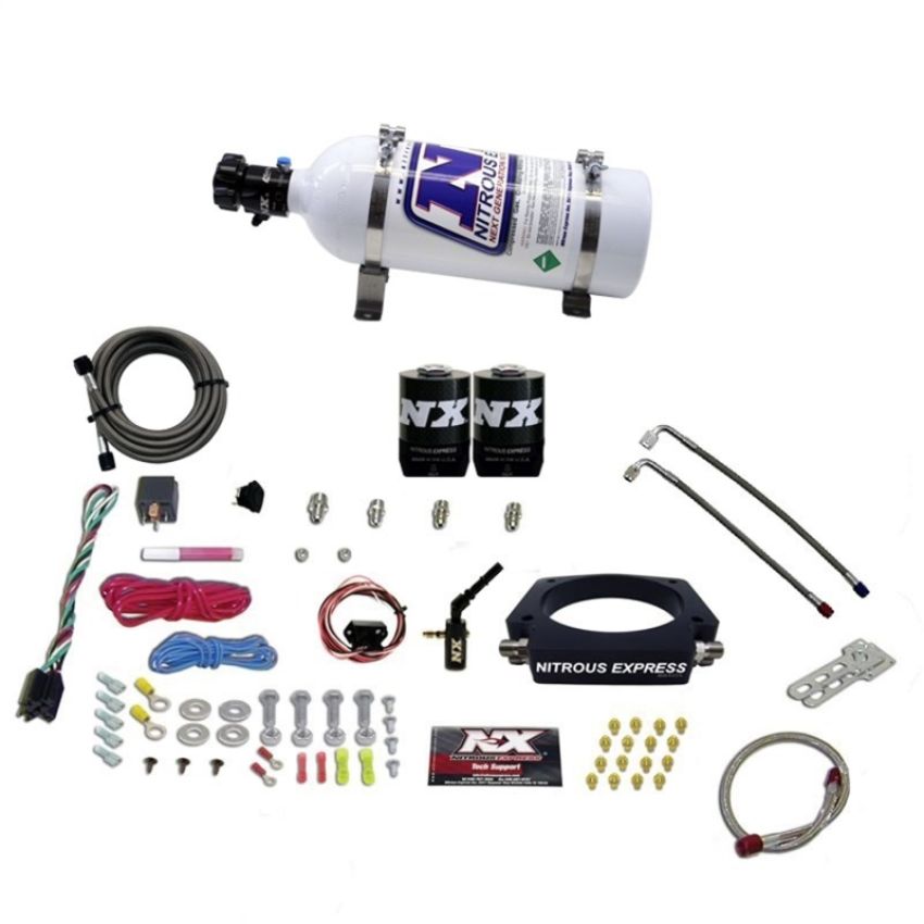Nitrous Express 20937-05 2014-NEWER GM 6.2L TRUCK NITROUS PLATE SYSTEM (35-300HP) W/ 5LB BOTTLE