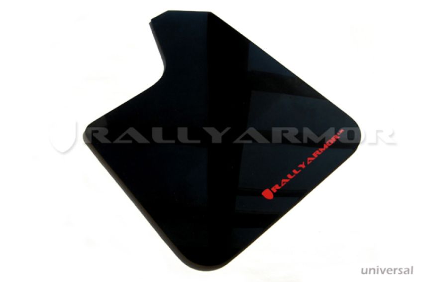 Rally Armor MF12-UR-BLK/RD Black Mud Flap/Red Logo