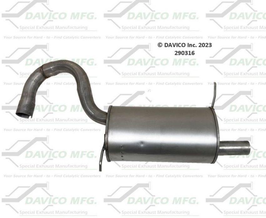 Davico Mfg 290316 Prebent exhaust pipe