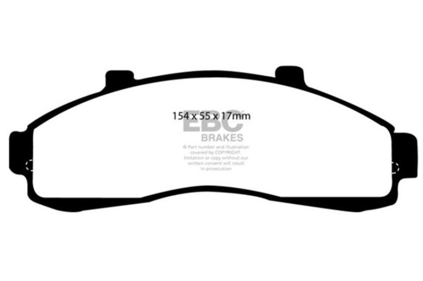 EBC Brakes DP61199 6000 Series Greenstuff Truck/SUV Brakes Disc Pads