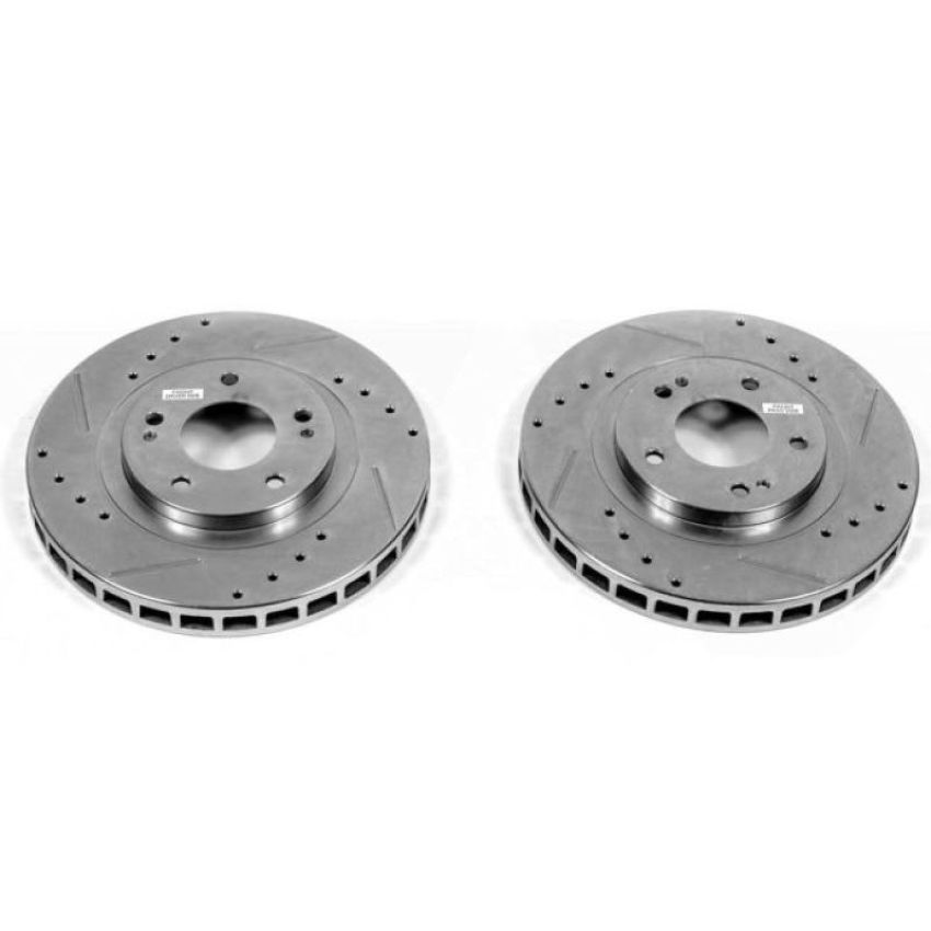PowerStop JBR582XPR PowerStop Evolution Performance Drilled, Slotted & Plated Brake Rotor Pair