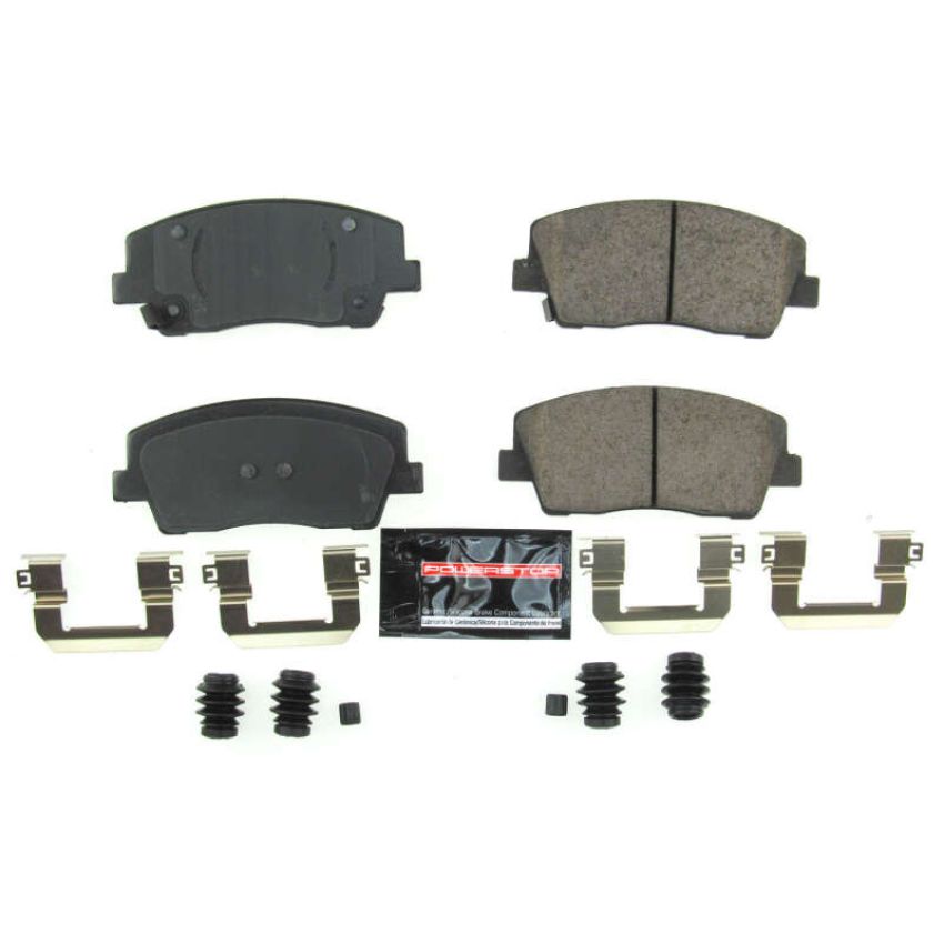 PowerStop Z23-2117 PowerStop - Z23 Daily Driver Carbon-Fiber Ceramic Brake Pads with Hardware Kit