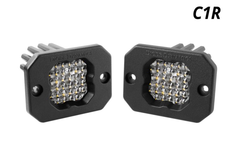 Diode Dynamics DD7427P Stage Series C1R - White Flood Flush Mount LED Pod (Pair)