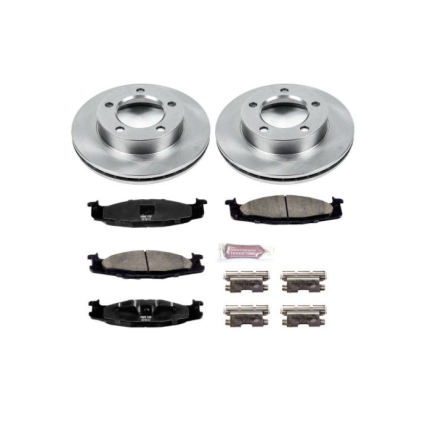 PowerStop KOE5067 OE Stock Replacement Low-Dust Ceramic Brake Pad and Rotor Kit