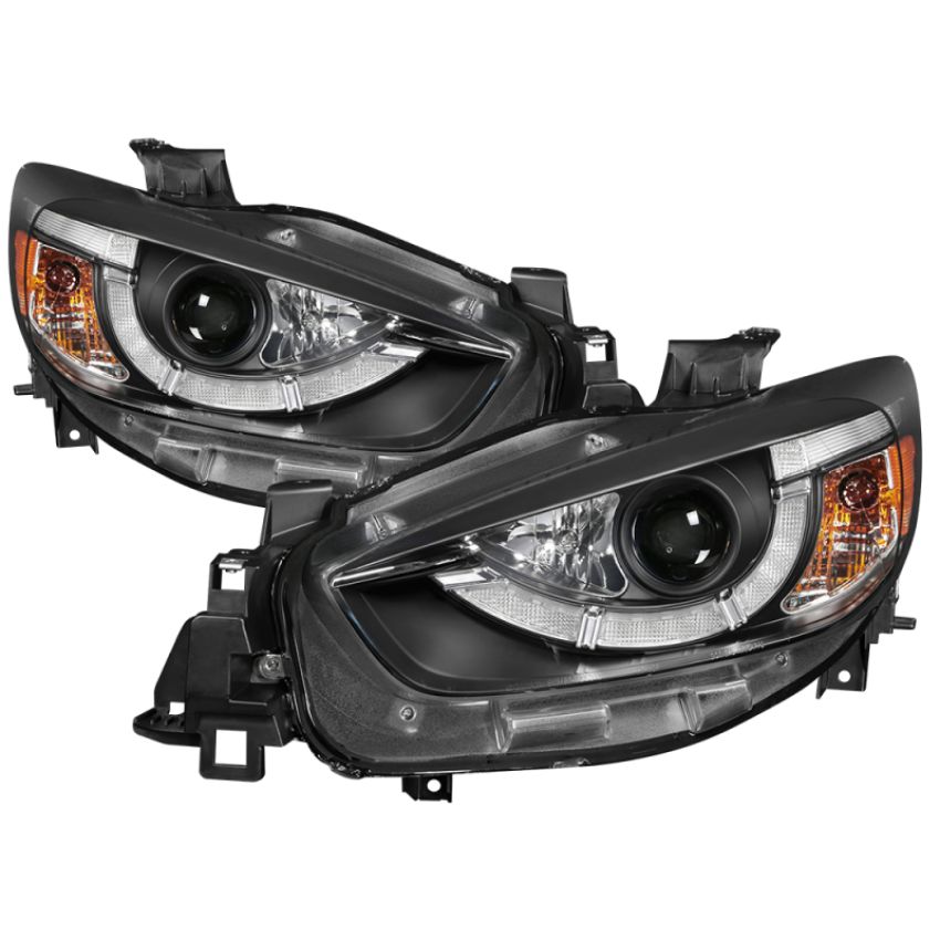 SPYDER 5083319 Projector Headlights - DRL LED - Black