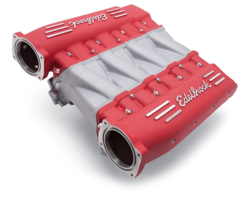 Edelbrock 7141 Manifold Chevy Ls LS3 Cross Ram w/ Red Plenums