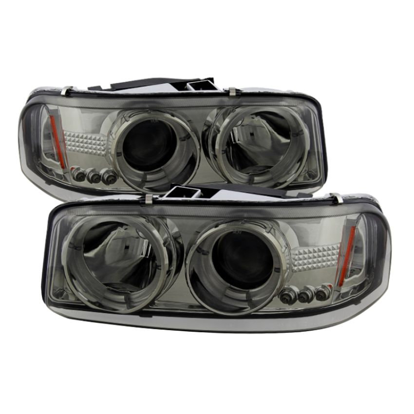 SPYDER 5009371 Projector Headlights - LED Halo - Smoke