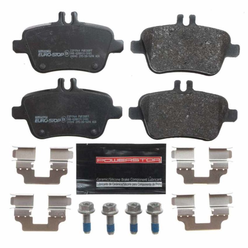 PowerStop ESP1964 EuroStop ECE-R90 Certified Brake Pad Set