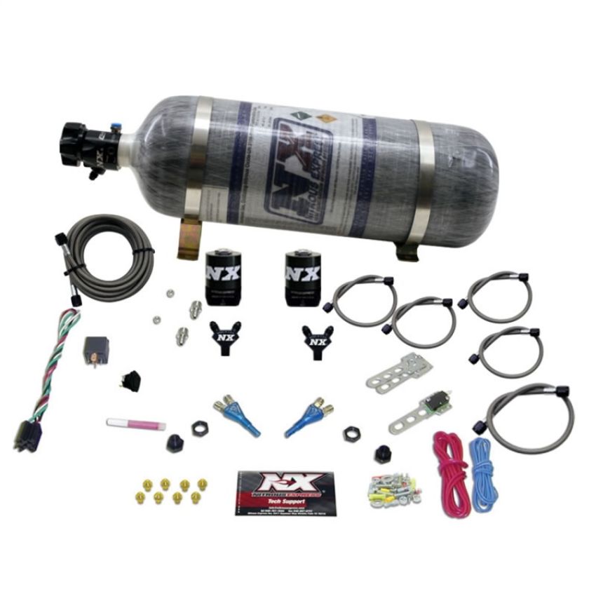 Nitrous Express 20215-12 GM EFI DUAL NOZZLE (100-300HP) WITH COMPOSITE BOTTLE