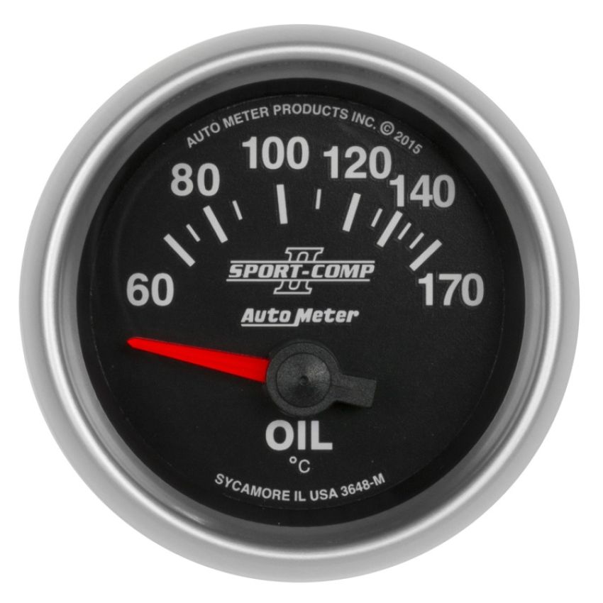 AutoMeter 3648-M GAUGE, OIL TEMP, 2 1/16