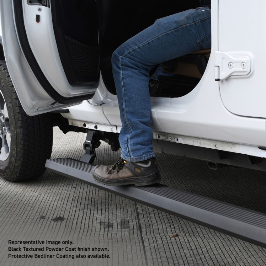 Go Rhino 20492652PC RealTruck 07-17 Jeep Wrangler 2dr VoltStep Electric Running Board Kit (Cut Req.) - Tex. Blk