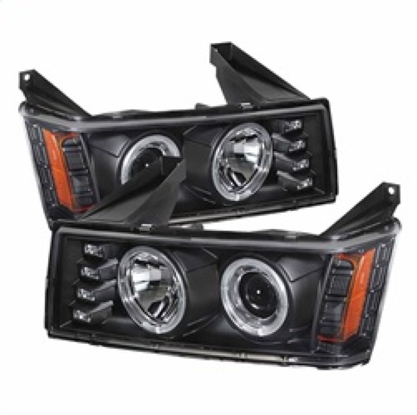 SPYDER 5074140 Projector Headlights - LED Halo - Black