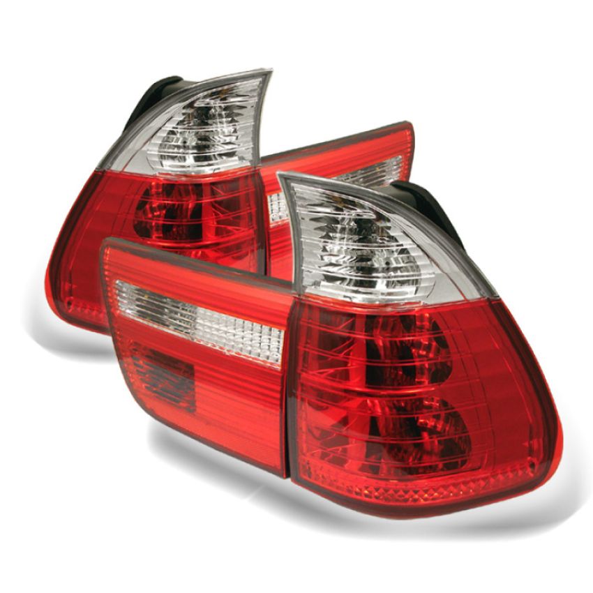 SPYDER 5000835 Euro Style Tail Lights - Red Clear