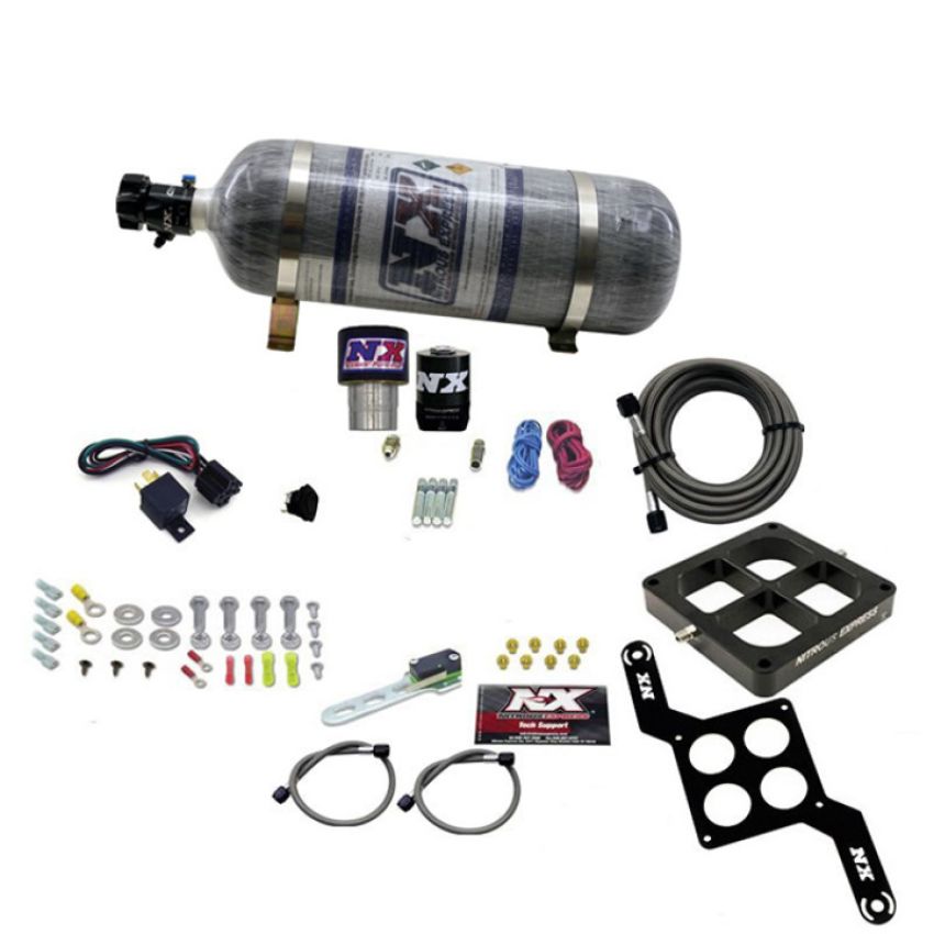 Nitrous Express 63970-12 SINGLE ENTRY CROSSBAR RNC .178 250-650HP (4500 FLANGE) W/12LB COMPOSITEBOTTLE