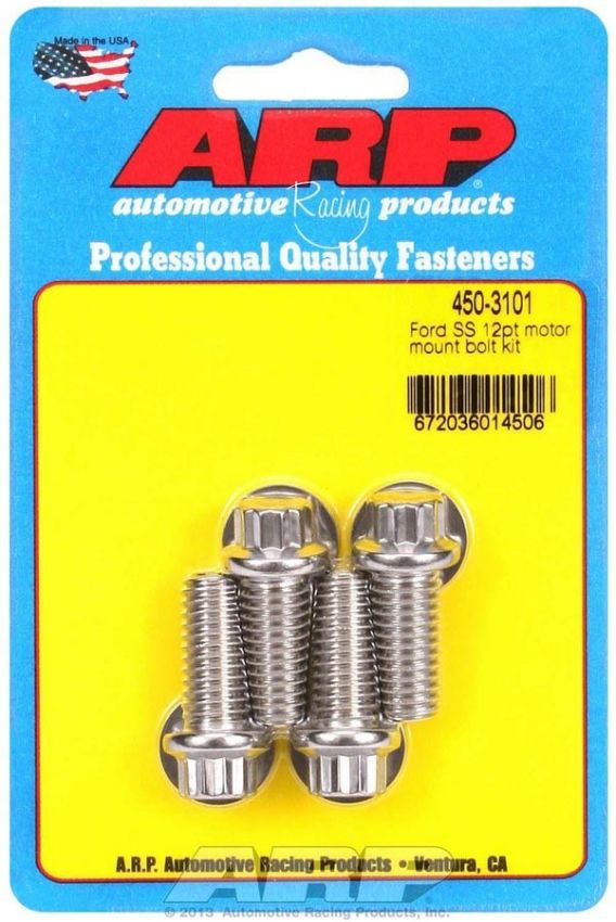 ARP ARP450-3101 SBF S/S Motor Mount Bolt Kit - 12pt.