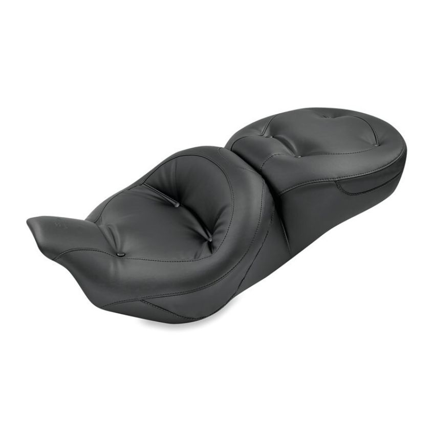 Mustang Motorcycle 76036 Mustang 08-21 Harley Electra Glide,Rd Glide Rd King,Street Glide Std Touring 1PC Seat Regal - Black