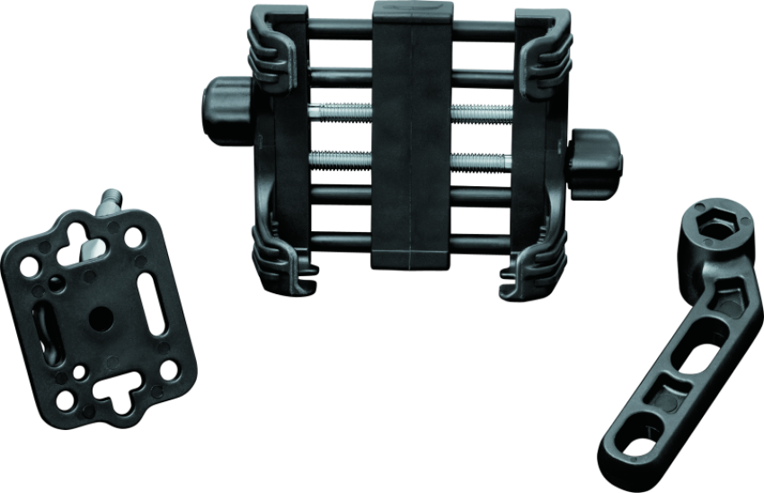 Kuryakyn 1676 Tech-Connect Perch Mount Standard Large Cradle Black