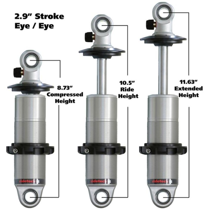 Ridetech 24129901 HQ Coil-Over shock with 2.9