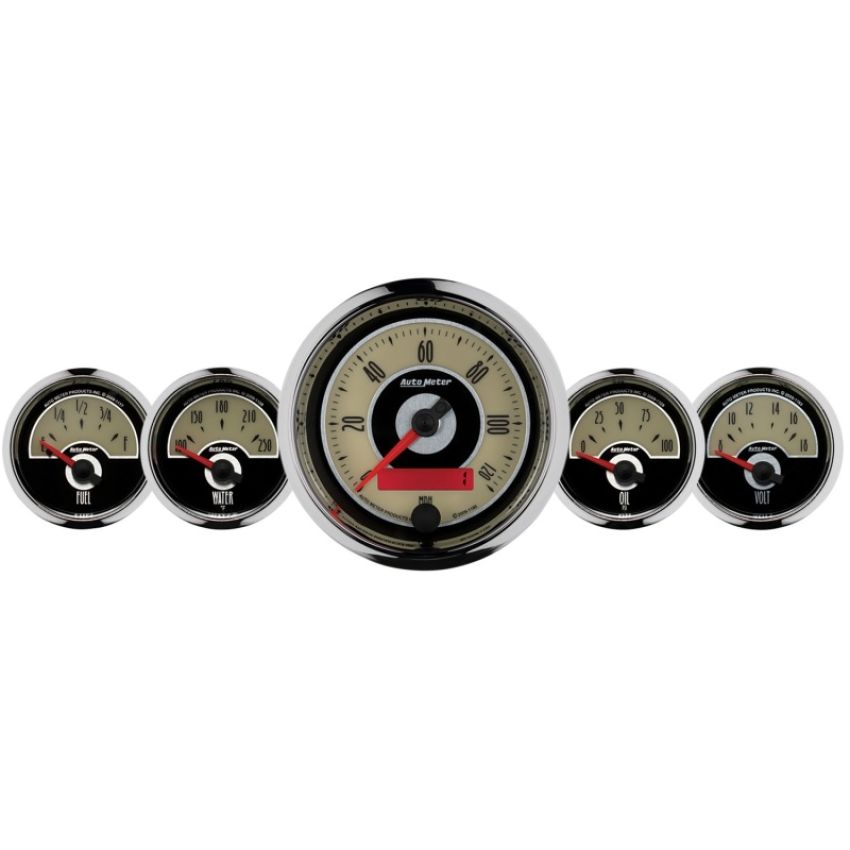 AutoMeter 1101 GAUGE KIT, 5 PC., 3 3/8