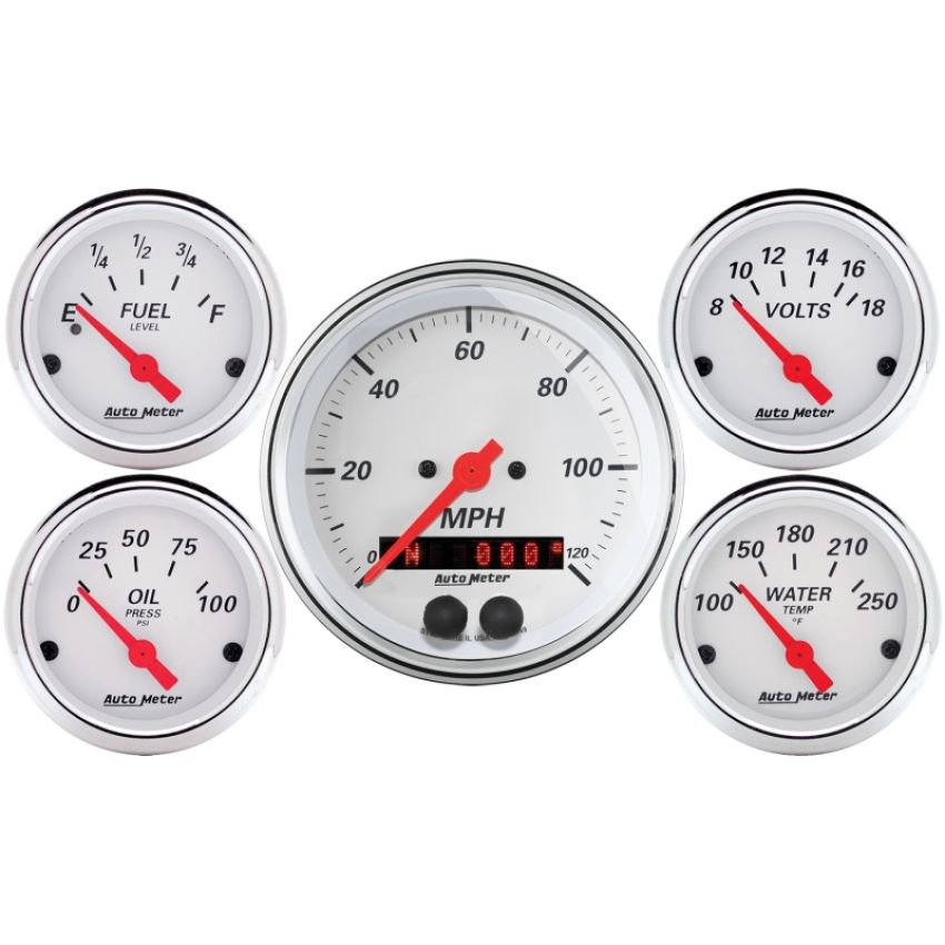 AutoMeter 1350 GAUGE KIT, 5 PC., 3 3/8