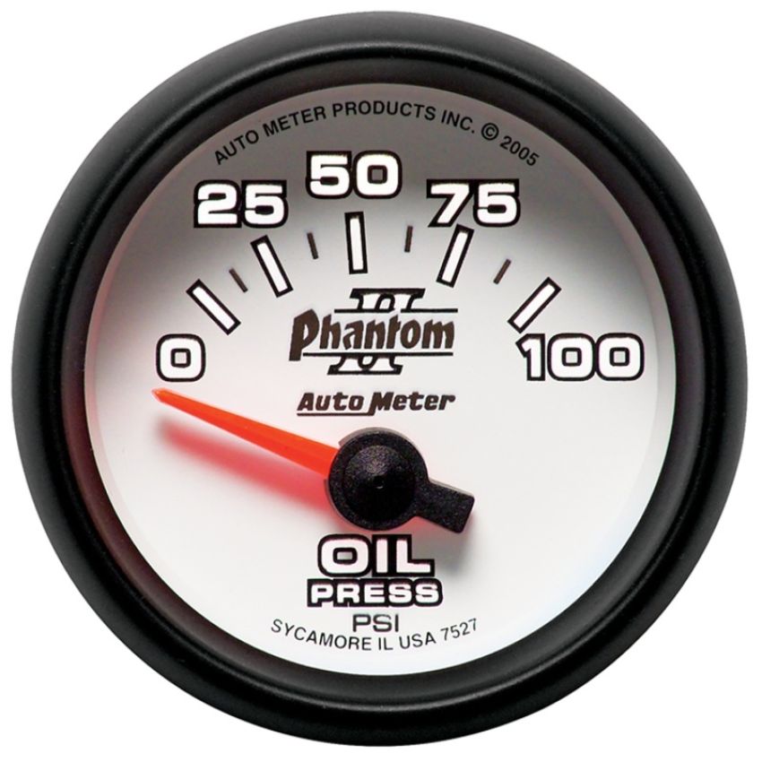 AutoMeter 7527 GAUGE, OIL PRESSURE, 2 1/16