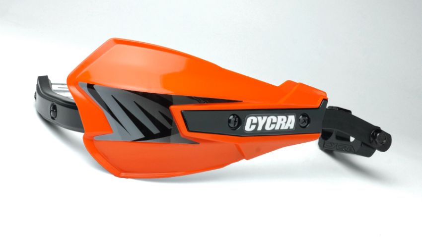 Cycra 1CYC-7801-22 Vortex Hand Guard/w Universal U-Clamps - Orange