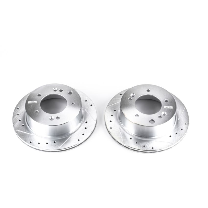 PowerStop JBR1513XPR PowerStop Evolution Performance Drilled, Slotted & Plated Brake Rotor Pair