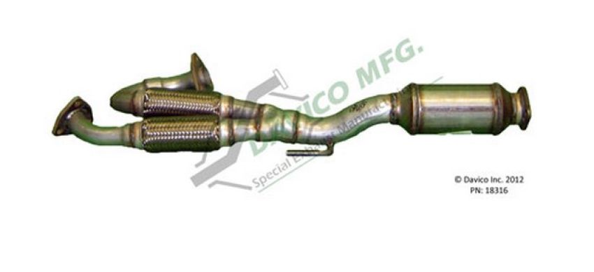 Davico Mfg 175048 NY Legal DIRECT FIT w/ CARB exempt univ