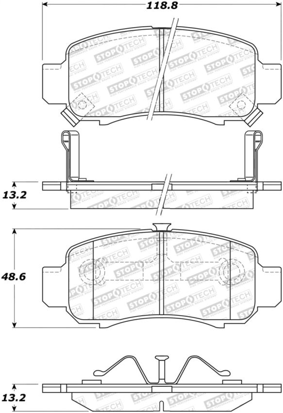Stoptech 308.08320 Street Brake Pads
