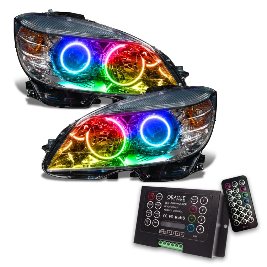 Oracle Lighting 7115-333 SMD Pre-Assembled Headlights, Black Bezel, ColorSHIFT(tm) 2.0