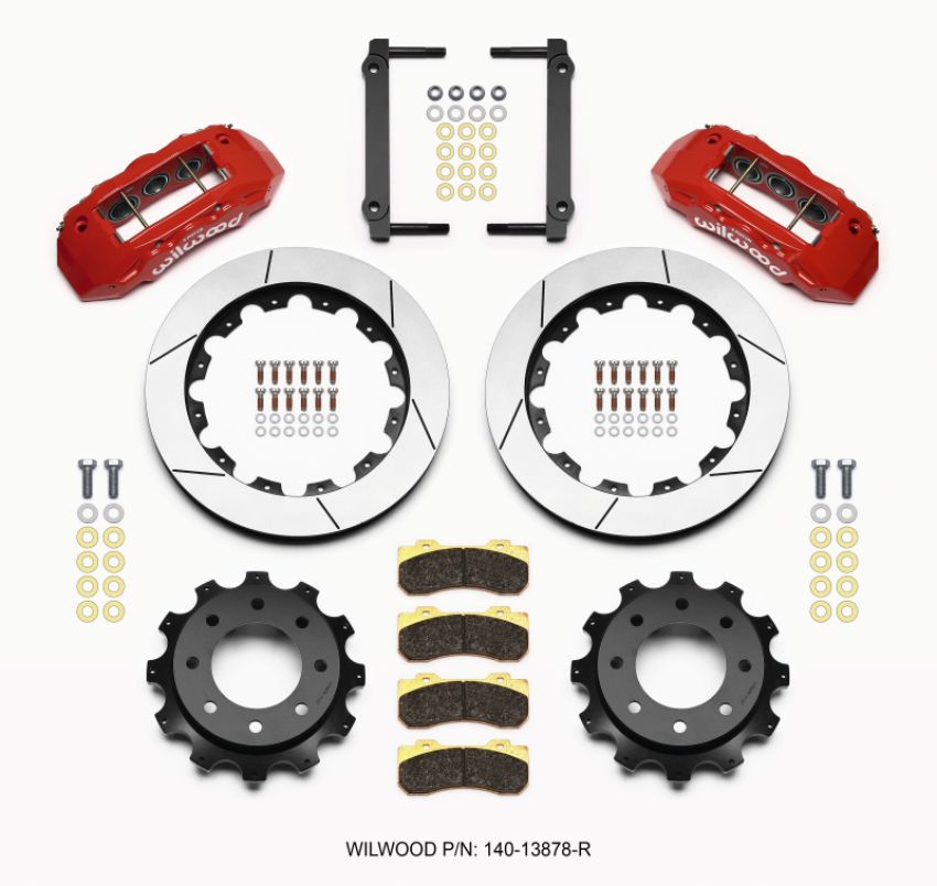 Wilwood 140-13878-R TX6R Rear Kit 16.00in Red 1999-2010 GM H2 / 2500 4.63 Cntr