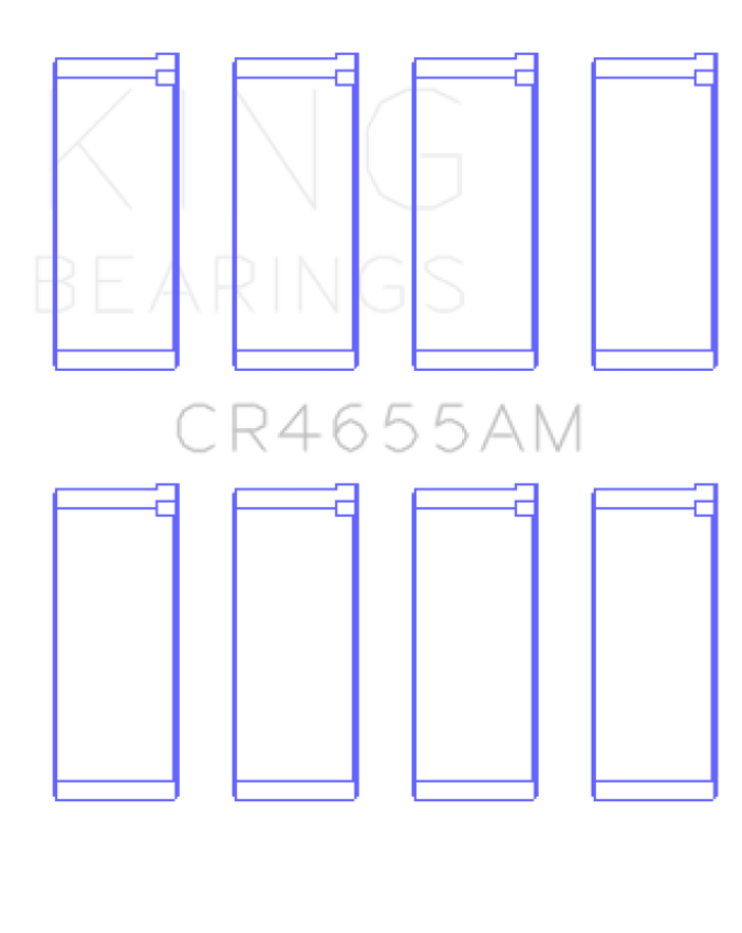King Engine Bearings CR4655AM0.75 Hyundai G4Ed/G4Ae/G4Ek/G4Fk (Size +0.75mm) Connecting Rod Bearing Set