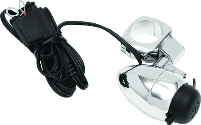 Kuryakyn 1476 Electrical Power Point With 1-1/4in Bar Mount Chrome